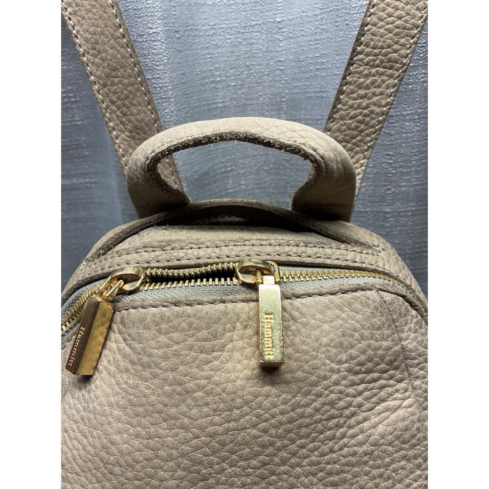 Hammitt Hunter Beige Pebbled Leather Backpack Bag - Picture 5 of 17